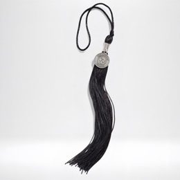 Black Master's Tassel with Charm